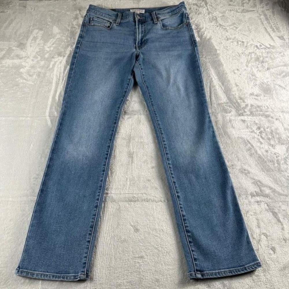 Lucky Brand Jeans Womens 10 30A Blue Sweet Mid Rise Straight Minimalist Preppy